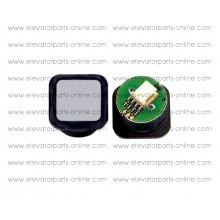 eguren button chrome red light ring - FAA25090M1