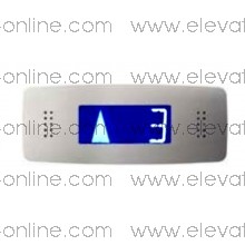 LCD-Display mit eleganten blauen Ton