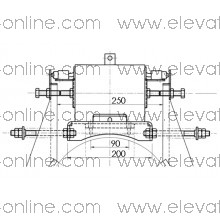 CONJUNTO ELECTROIMAN SCHINDLER AW40X/4A N135D (220V sobreexcitación)
