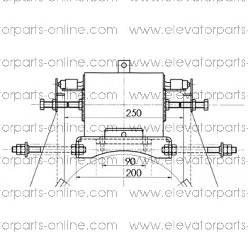 KIT ELECTROMAGNET SCHINDLER AW40X/4A N135D (220V overdrive)