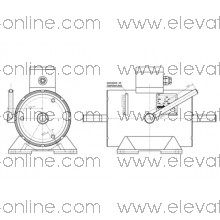 ELEKTROMAGNETEN THYSSEN BREMSE GEARLESS DAF330  N165DC8 - 180V-100V